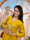 KF 2108 Kalaai Mull Chanderi Embroidery Kurti With Bottom Dupatta 
